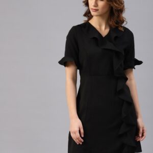 French Connection Women Solid Sheath Dress