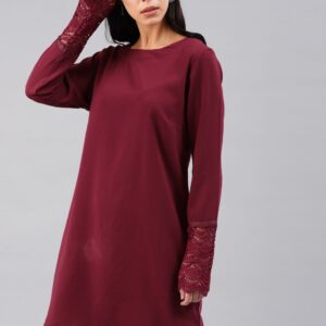 French Connection Women Solid A-line Dress