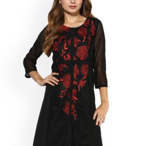 Soie Women Embroidered A-Line Dress