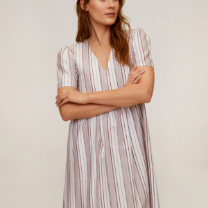 MANGO Women Striped A-Line Dress