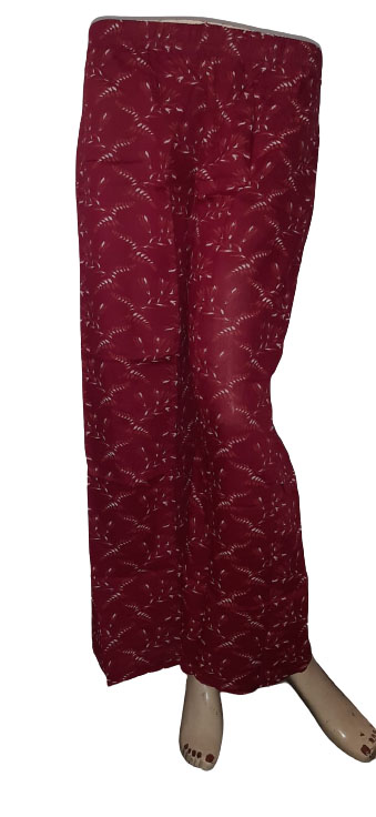 Jack Williams Maroon Printed Jeggings