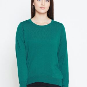 American Eye Women Solid Acrylic Sweater