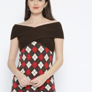 Species Women  Argyle Pattern Bardot Top