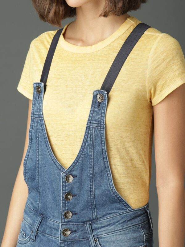 Roadster Distressed Denim Dungarees