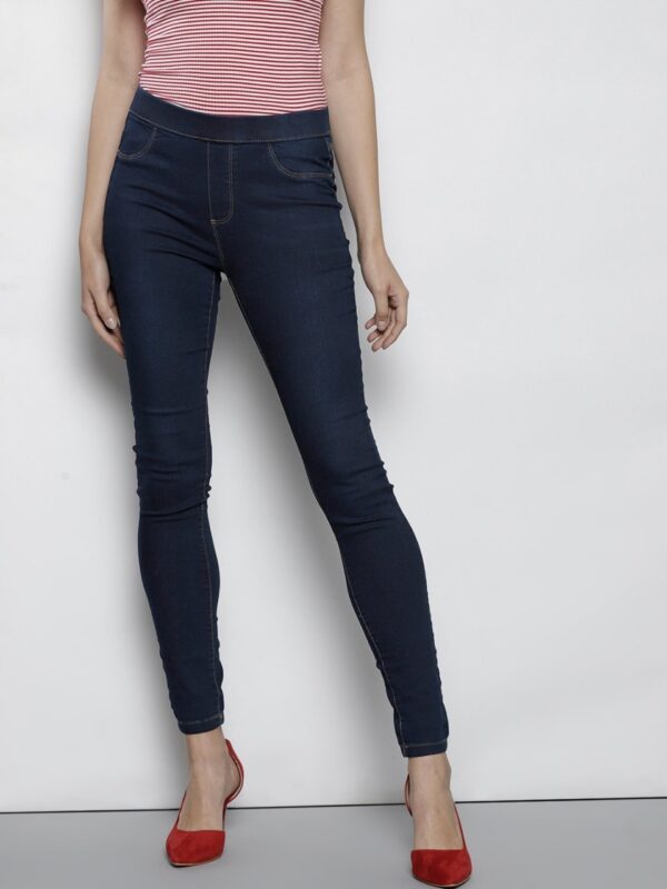 DOROTHY PERKINS Women  Solid Denim Jeggings