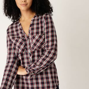 ESPRIT Women Checked Shirt Style Pure Cotton shirt