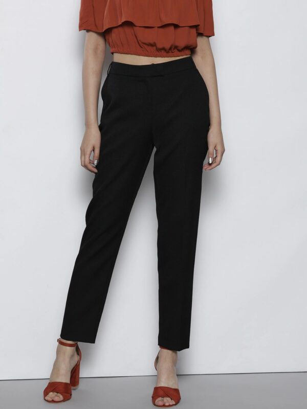 DOROTHY PERKINS Women Slim Fit Solid Trousers