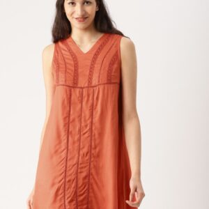 DressBerry Women Self Design A-Line Dress