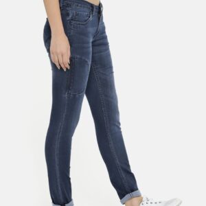 HRX by Hrithik Roshan Women Skinny Fit Mid-Rise Clean Look Stretchable Jeans