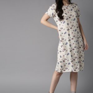 Moda Rapido Women Printed A-Line Dress