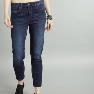 Roadster Women Skinny Fit  Stretchable Cropped Jeans