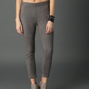 Roadster Women  Solid Suede Jeggings