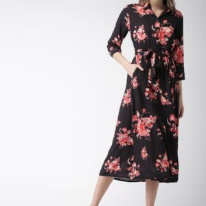 Mast & Harbour Women Printed Fit & Flare Midi Dress