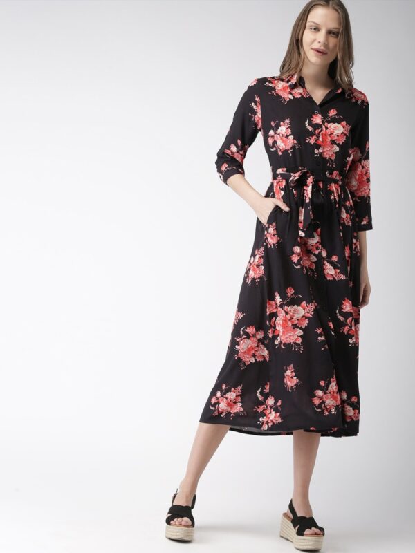 Mast & Harbour Women Printed Fit & Flare Midi Dress