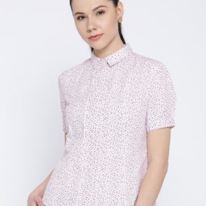 Wills Lifestyle Women Regular Fit Printed Formal Shirt