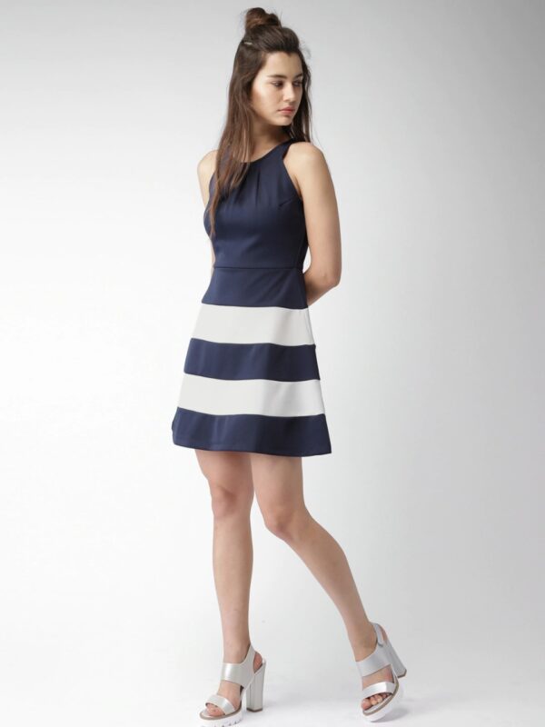 Mast & Harbour Women Striped Fit & Flare Dress