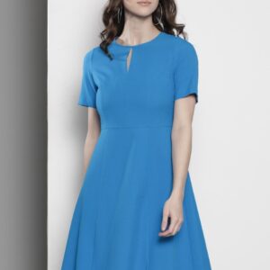 DOROTHY PERKINS Women Petite Solid A-Line Dress