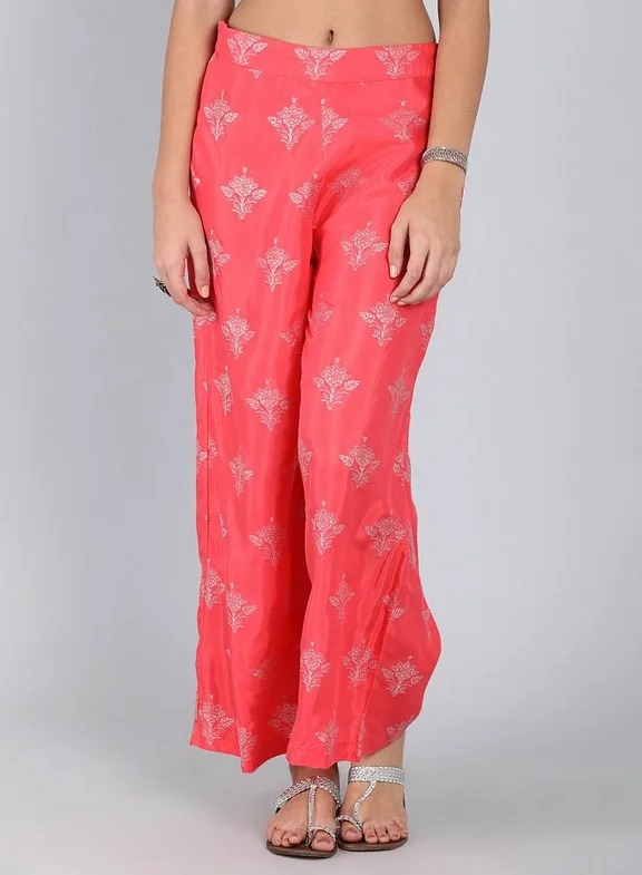 Wishful Coral Printed Pants