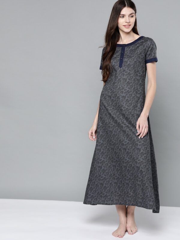 HERE&NOW Floral Print Maxi Nightdress