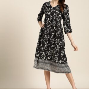 all about you Women Floral Print A-Line Dress