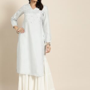 Moda Rapido Women Embroidered Straight Kurta