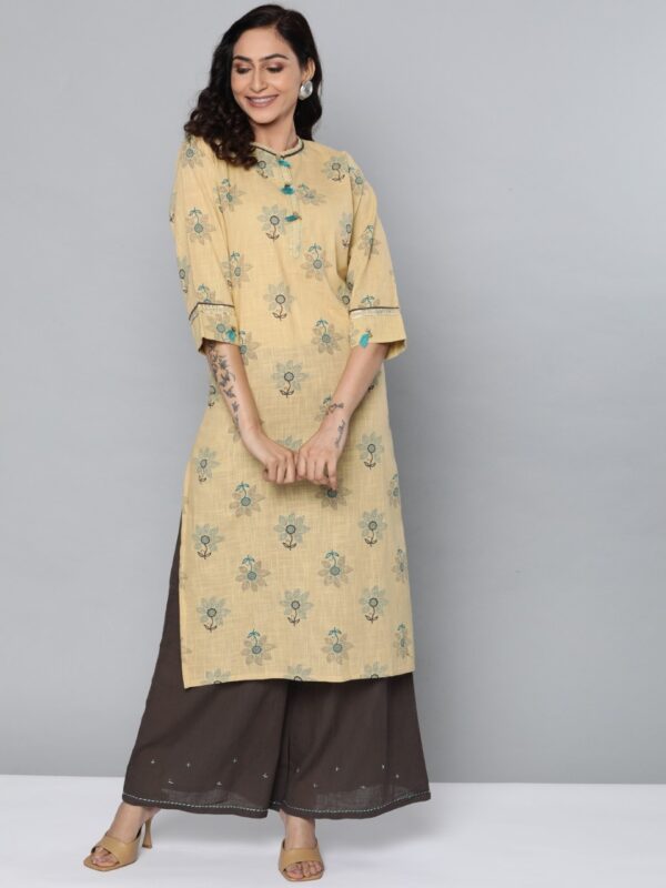 HERE&NOW Women Printed Kurta with Palazzos