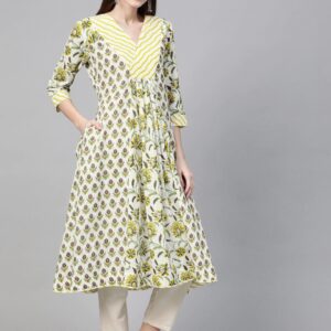 Sangria Women Printed Anarkali Kurta