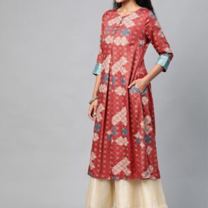 HERE&NOW Women Printed A-Line Kurta