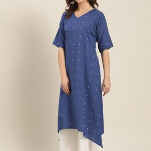 Moda Rapido Women Printed Asymmetric A-Line Kurta