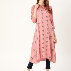 Moda Rapido Women Printed Asymmetric A-Line Kurta