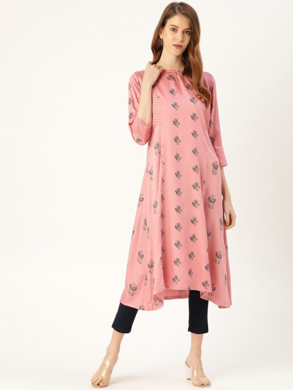 Moda Rapido Women Printed Asymmetric A-Line Kurta