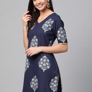 HERE&NOW Women Printed Straight Kurta