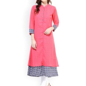 La Firangi Pink Layered Kurta