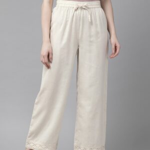 Juniper Rayon Flex Solid Wide Leg Palazzo