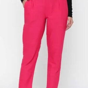 Juniper Womens Cotton Solid Straight Pants With Side Pocket