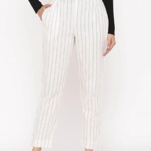 Juniper Womens Cotton Striped Straight Pants