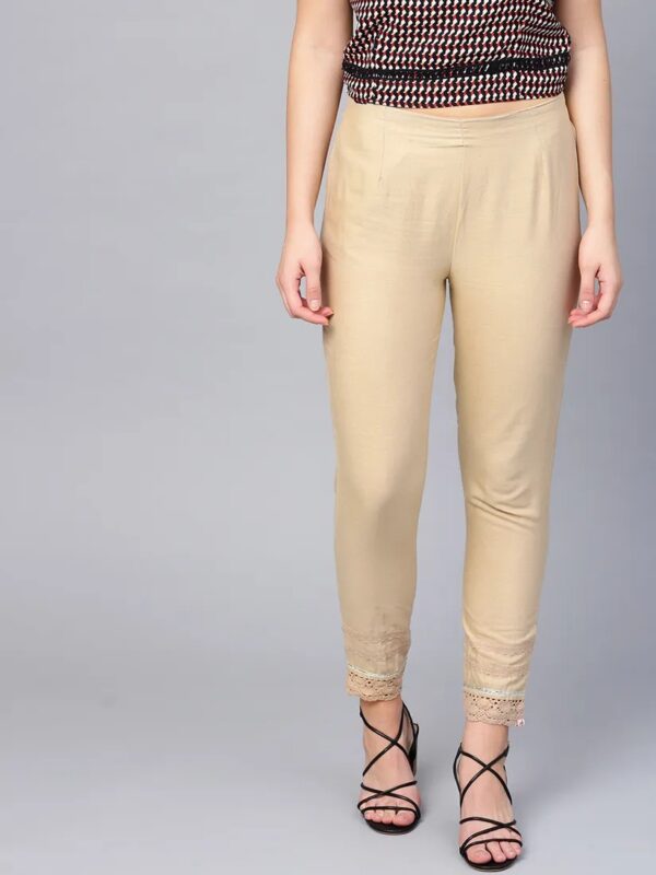 Juniper Cotton Solid Cigarette Pant