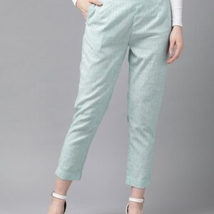 Juniper Cotton Printed Straight Pants with Insert Pockets