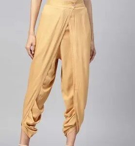 Juniper Womens Rayon Solid Dhoti Pant With Lace Detailing