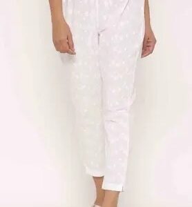 Juniper Embroidered Slim Fit Cotton Womens Dailywear Straight Pants