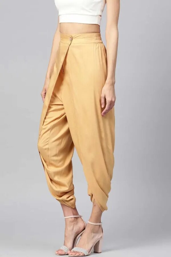 Juniper Womens Rayon Solid Dhoti Pant With Lace Detailing