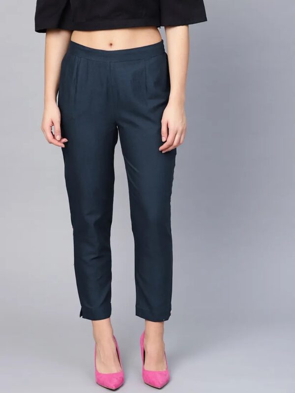 Juniper Cotton Solid Cigarette Pant