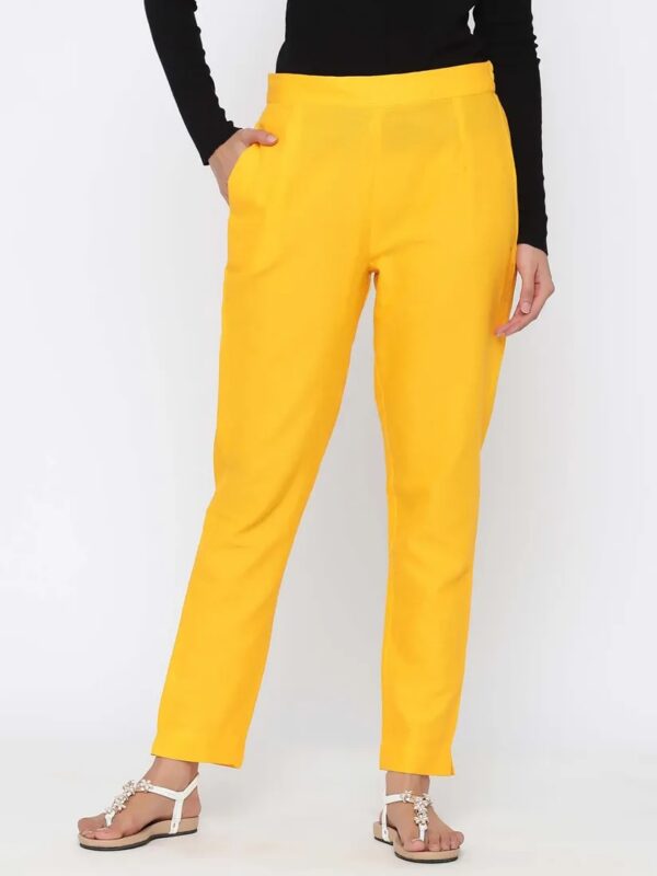 Juniper Cotton Solid Cigarette Pants