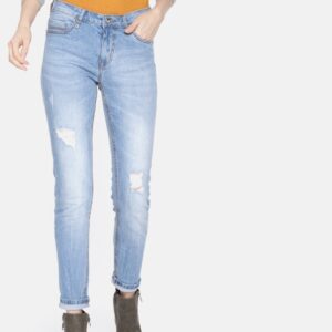 Roadster Women  Skinny Fit Mid-Rise Mildly Distressed Stretchable Jeans