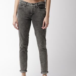 Levis Women Skinny Fit Mid-Rise Clean Look Stretchable Jeans