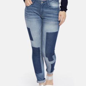 ELLE Women Skinny Fit Mid-Rise Clean Look Stretchable Jeans