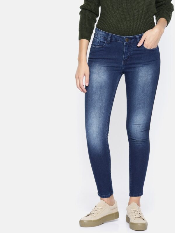 Ms.Taken Women Skinny Fit Mid-Rise Stretchable Jeans