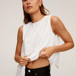 HERE&NOW Women Solid Pure Cotton Top