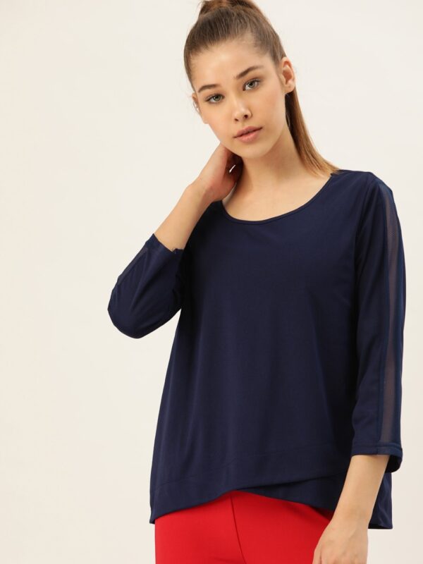 DressBerry Women Solid Layered Top