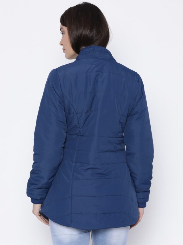 Fort Collins Women Blue Solid Parka